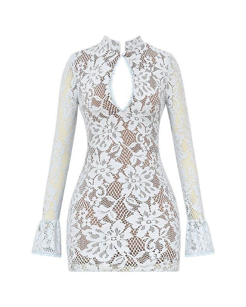 chinese dress ladies House of CB London Belle Dress to Hire  Everything Lace Hire