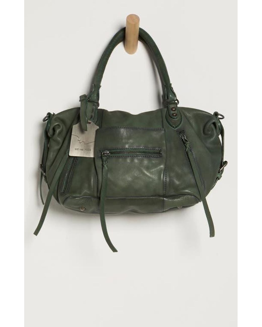Free People Green We The Free Baby Emerson Leather Tote