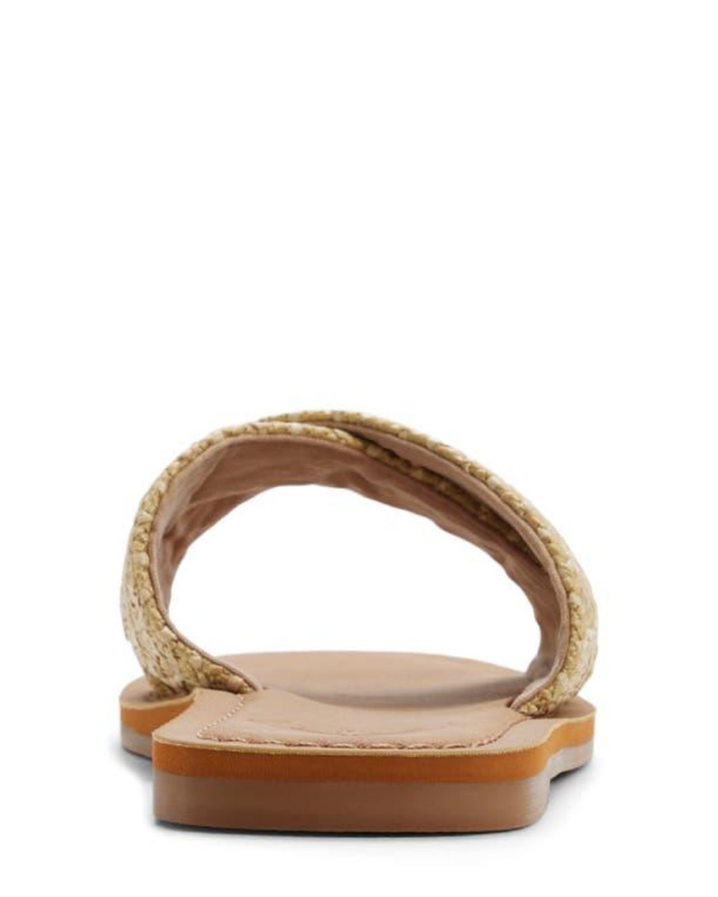 Roxy Brown Andreya Raffia Slide Sandal
