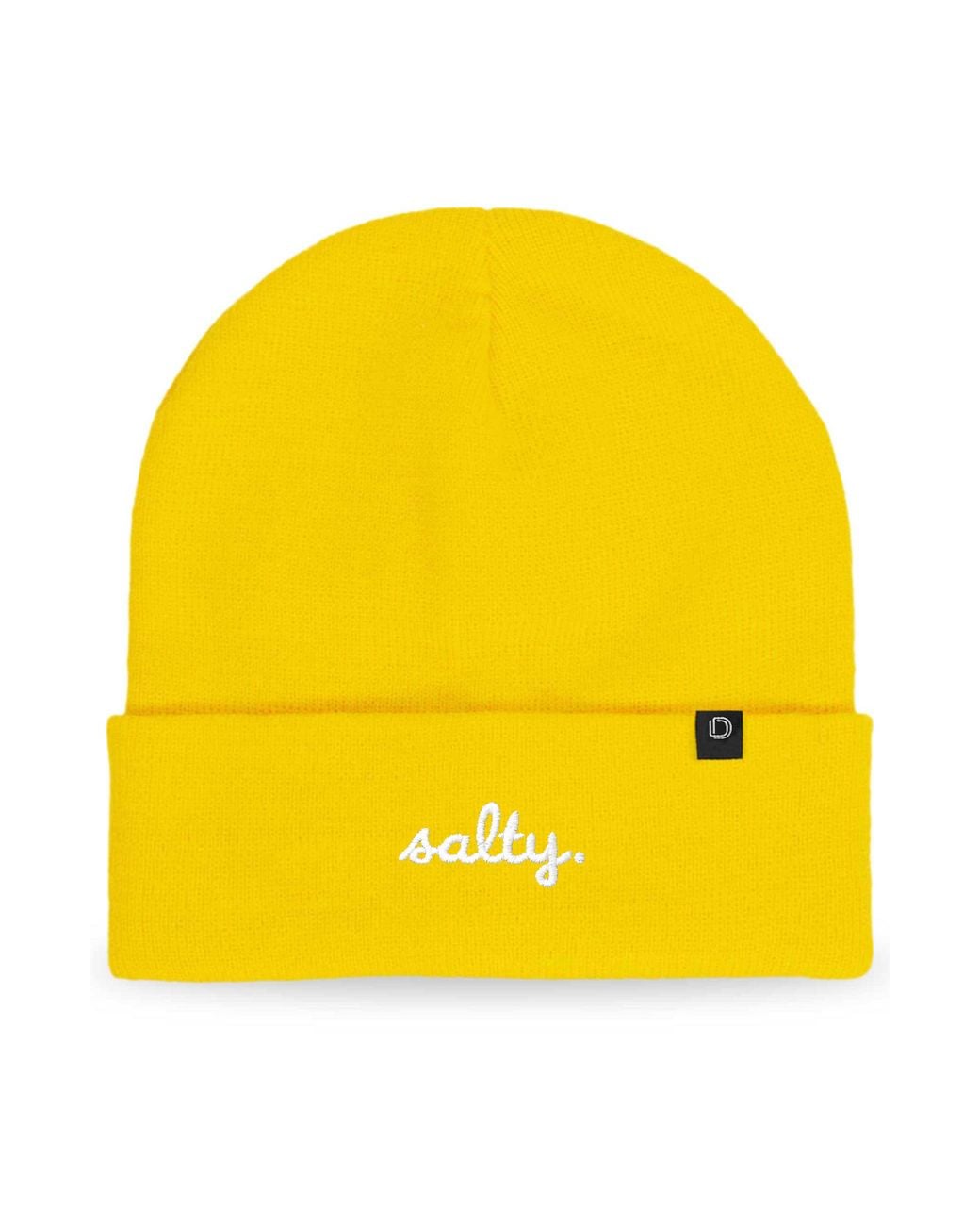 Alix Yellow Salty Beanie Cap