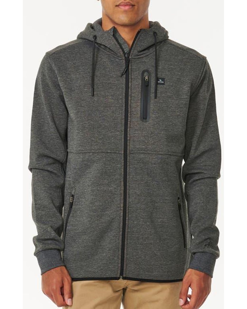 Straight Rip Jacket Rip Curl Anti Series Departed Jacket in Gray for Men | Lyst