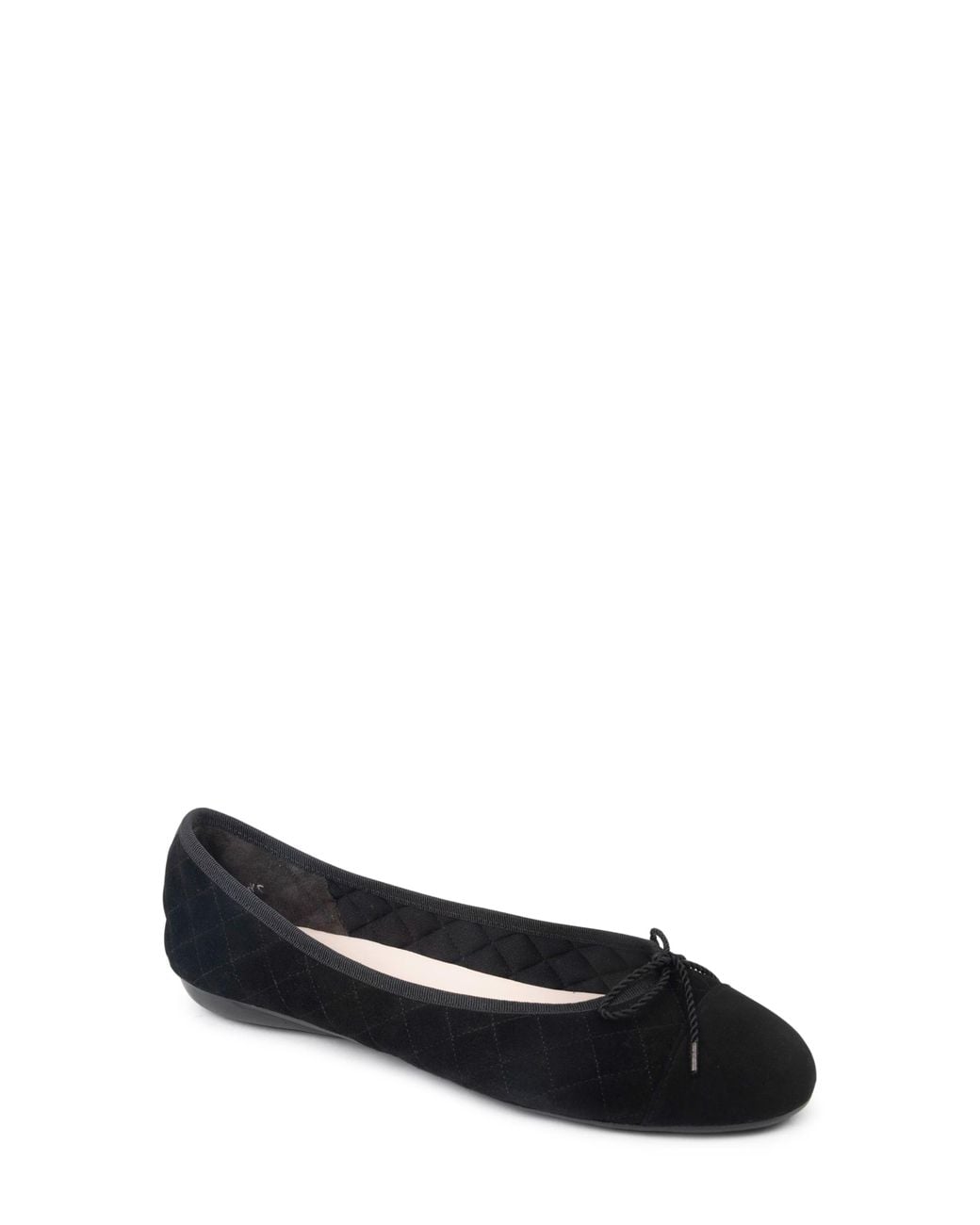 Paul Mayer Black Best Cap Toe Ballet Flat