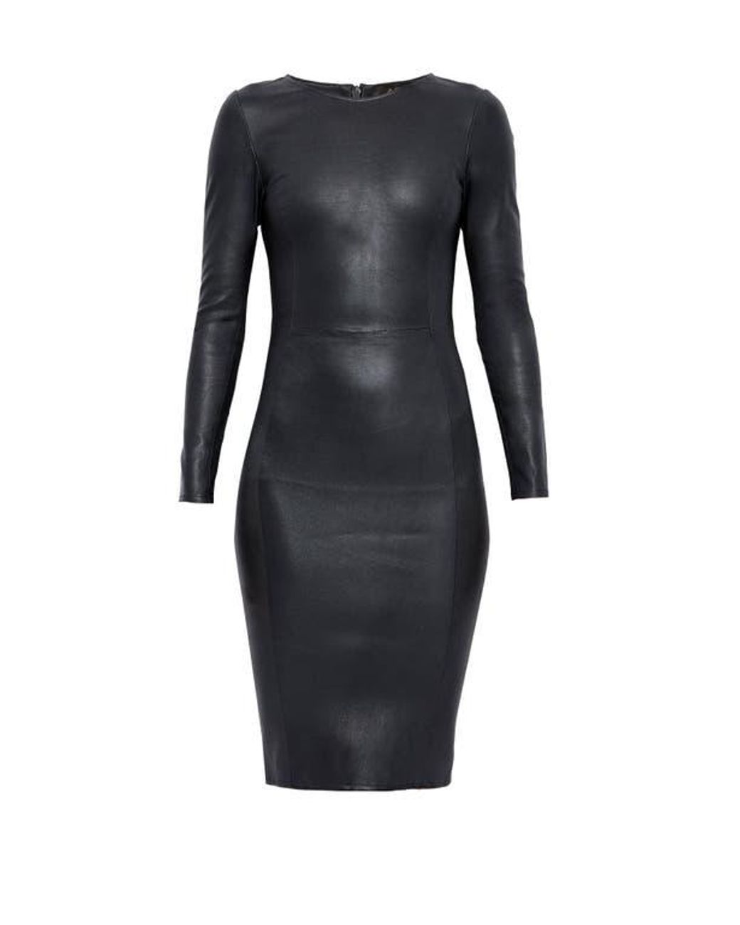 AS by DF Mrs. Smith Stretch Leather Dress in Black | Lyst