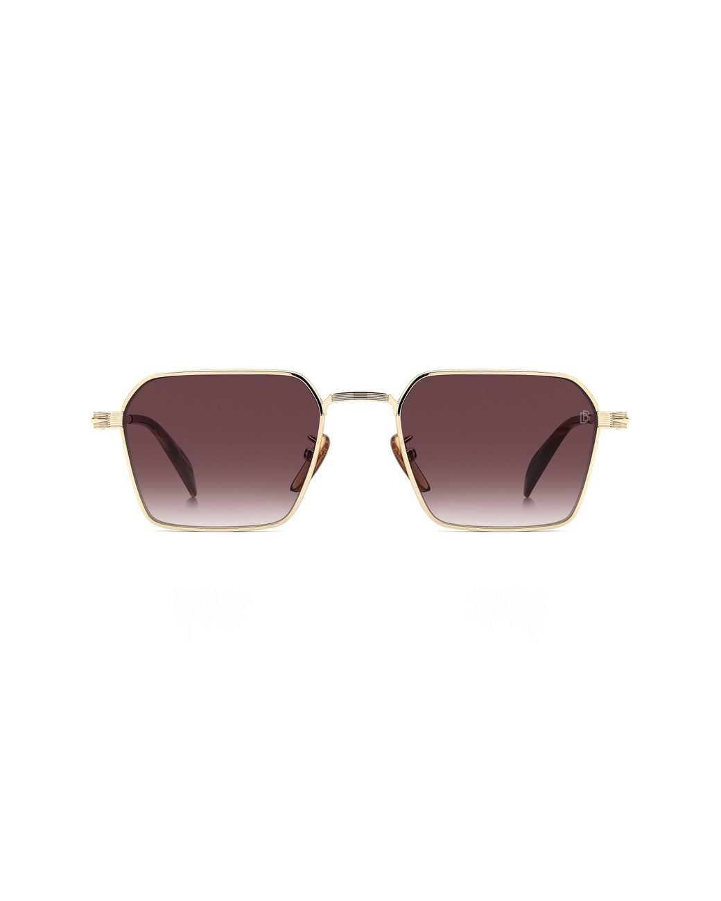David Beckham Purple Db 1245/S 53Mm Rectangular Sunglasses for men