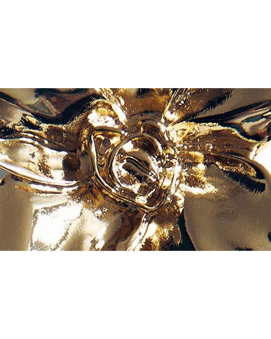 Mango Metallic Flower Earrings