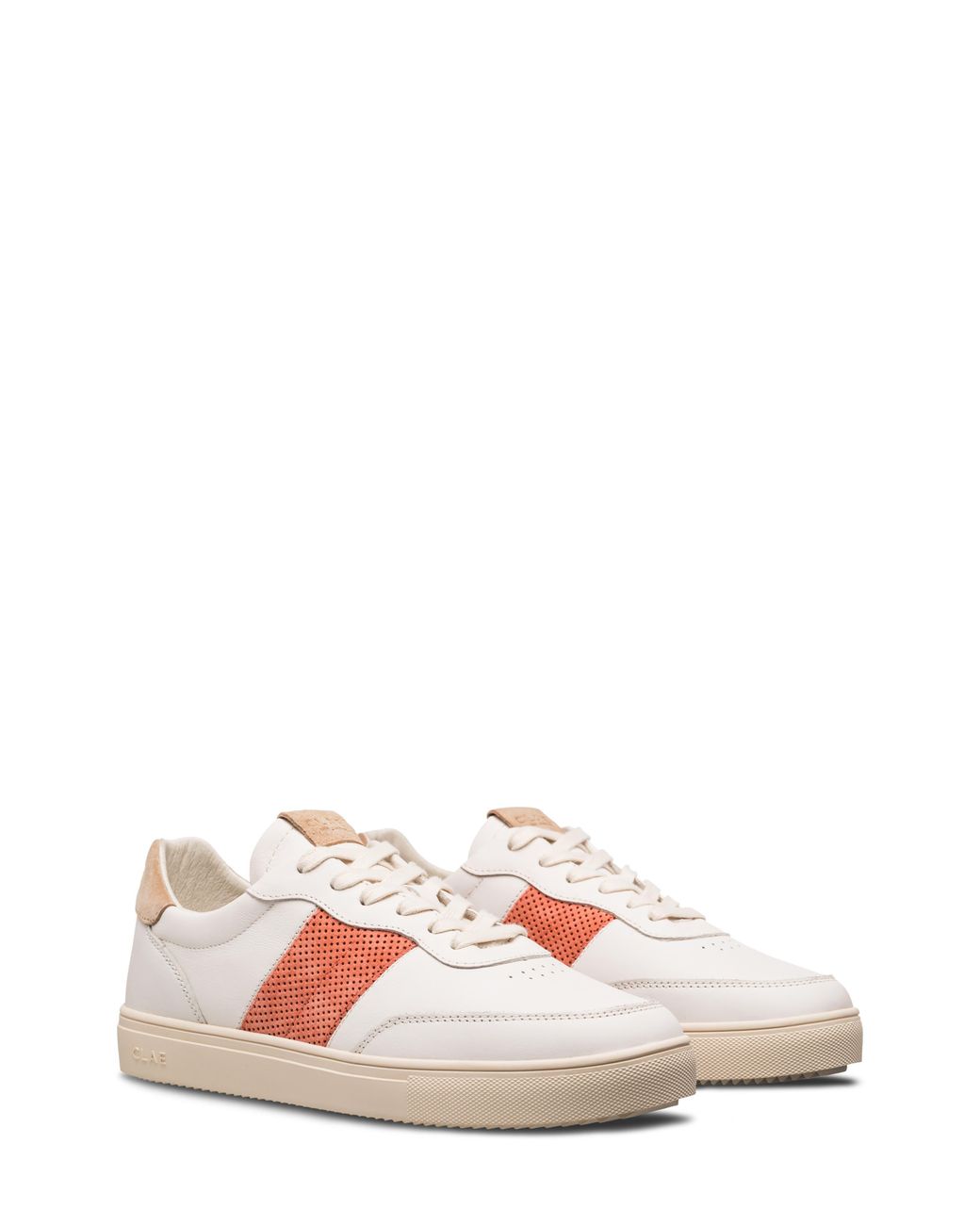 CLAE Pink Davis Perforated Leather Sneaker for men