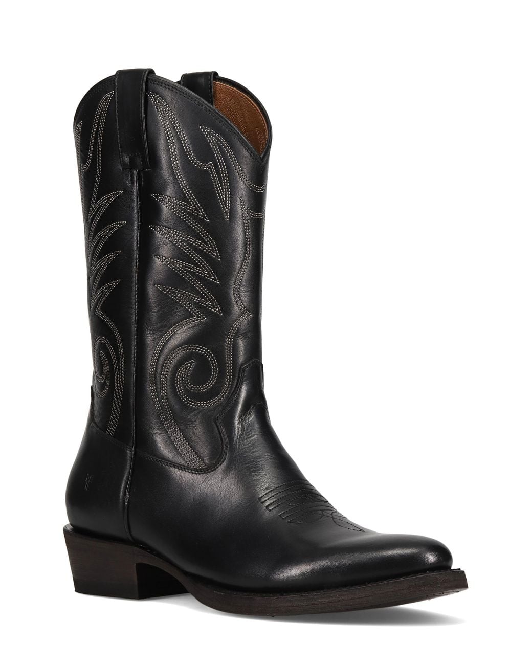 Frye Black Grady Western Boot for men