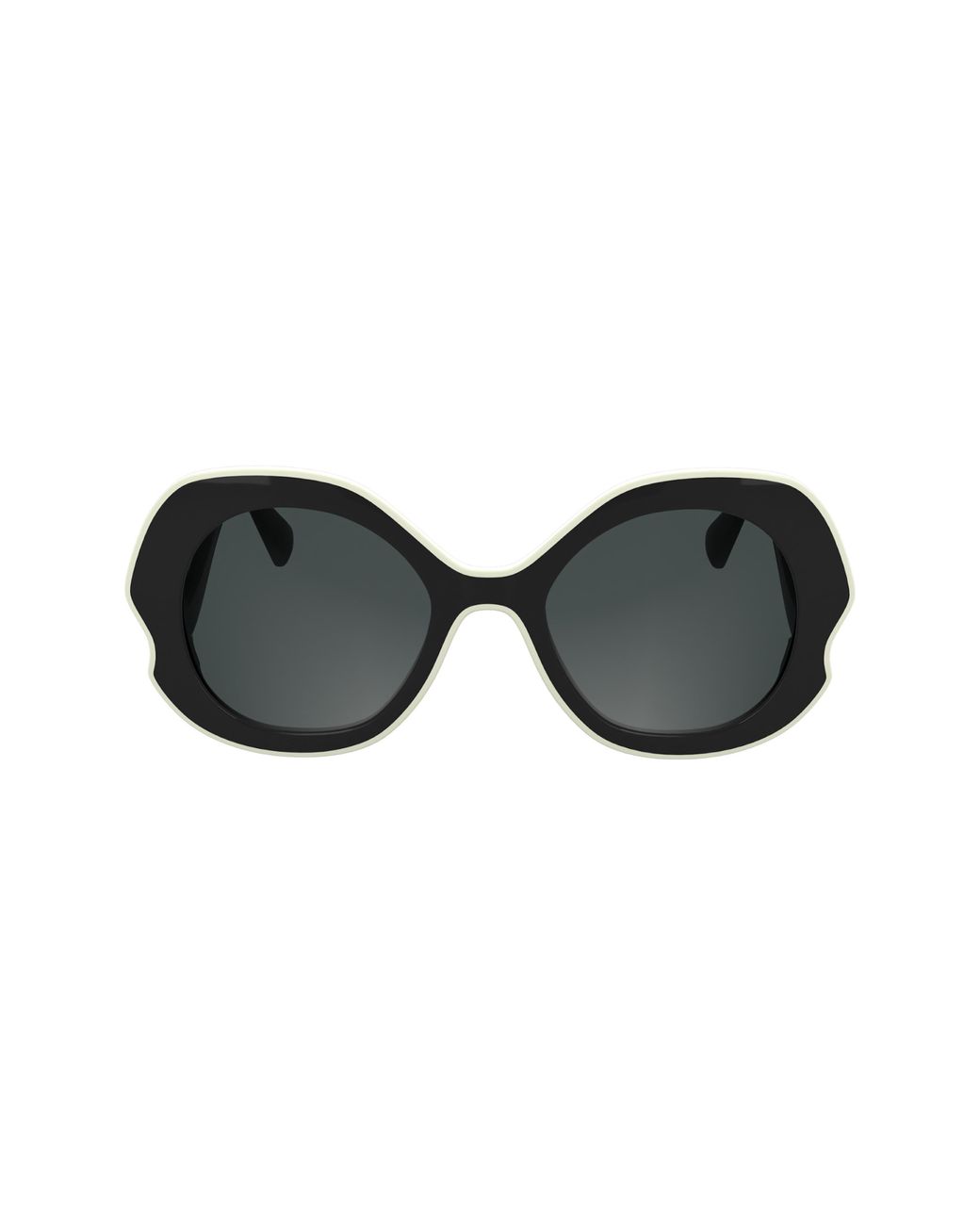 Longchamp Black 52Mm Oval Sunglasses
