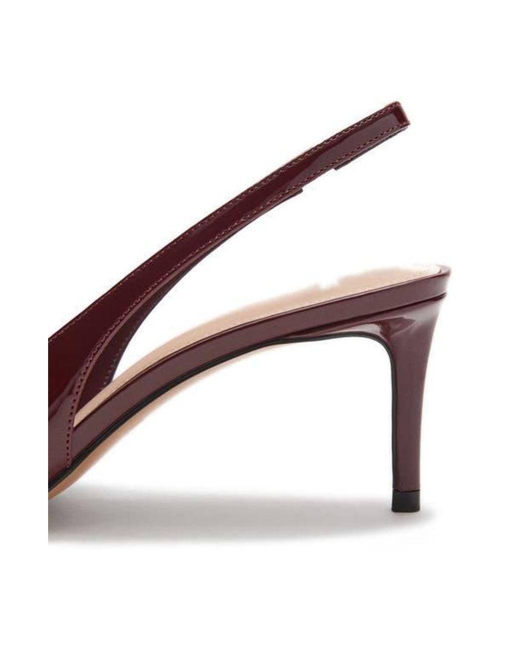 Mango Red Slingback Pointed Toe