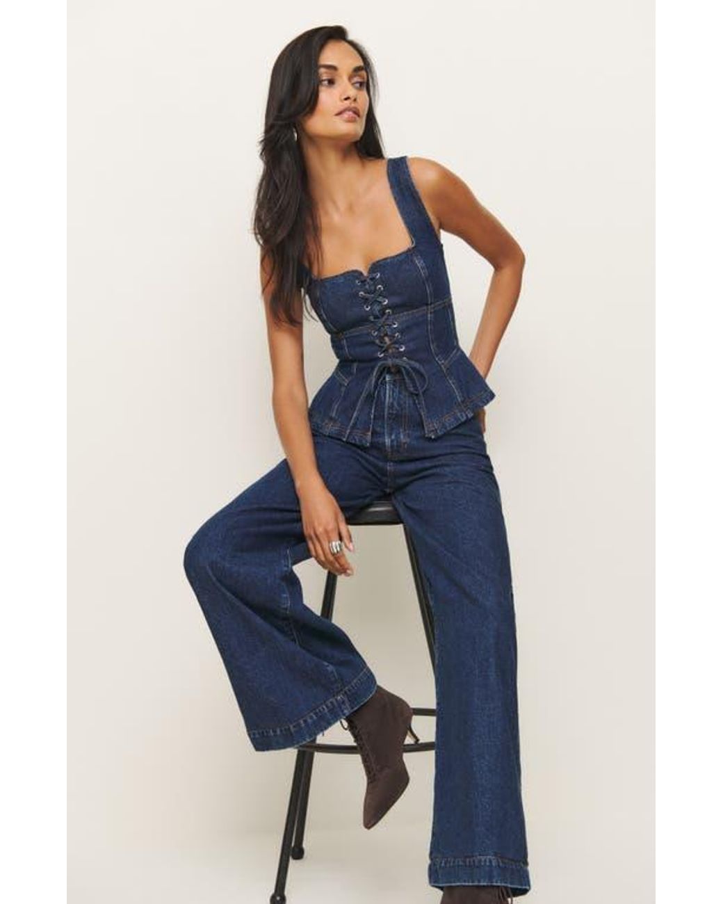 Reformation X Kacey Musgraves Austin Ultrahigh Waist Wide Reformation X Kacey Musgraves Austin Ultrahigh Waist Wide