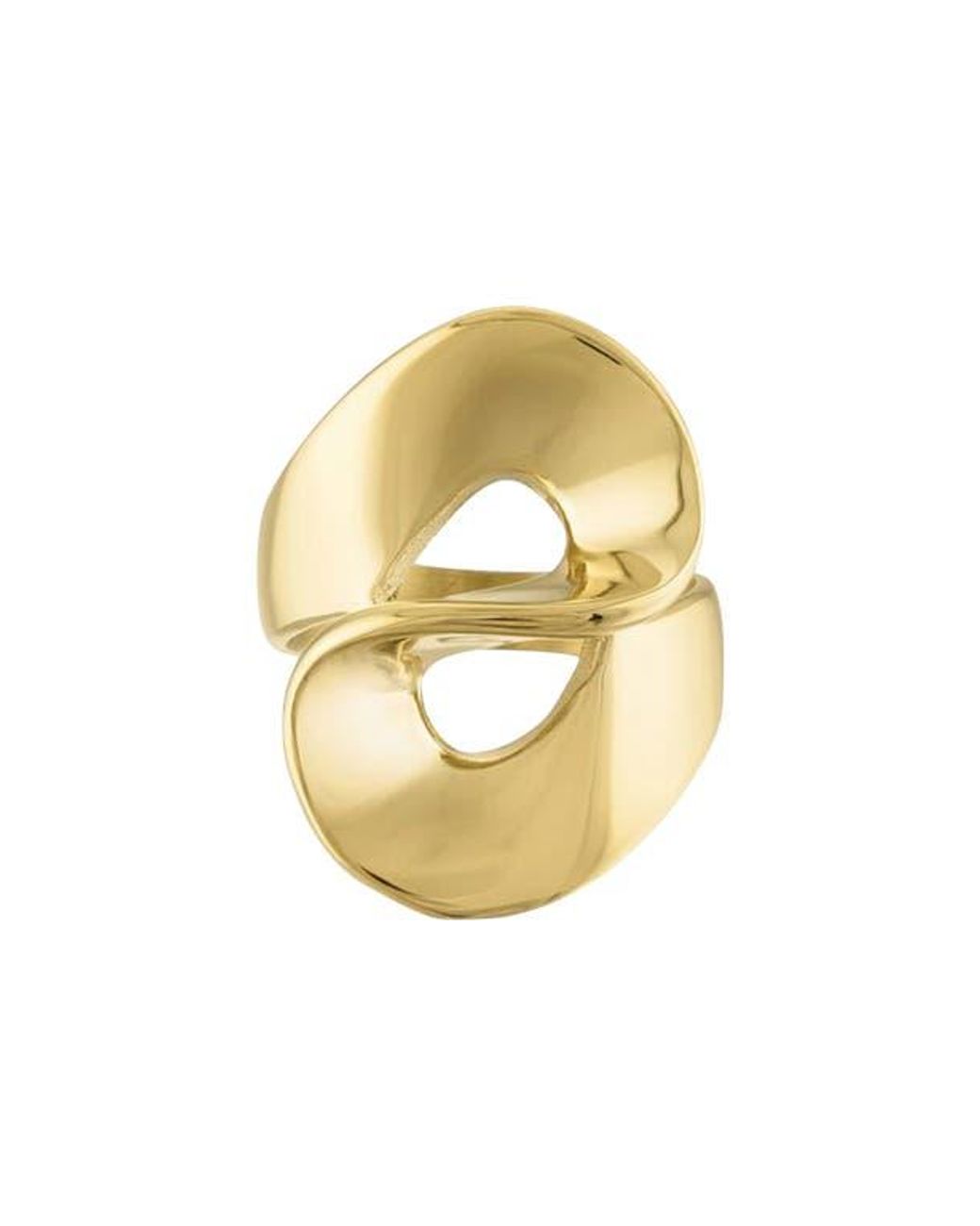 BEN ONI Metallic Afiya Statement Ring
