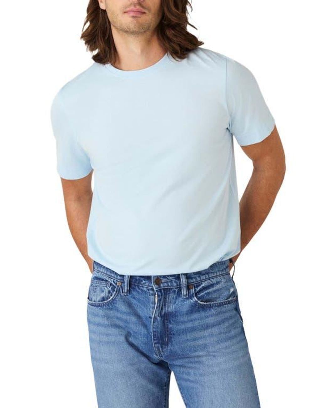 Robert Talbott Blue Dylan Tee for men