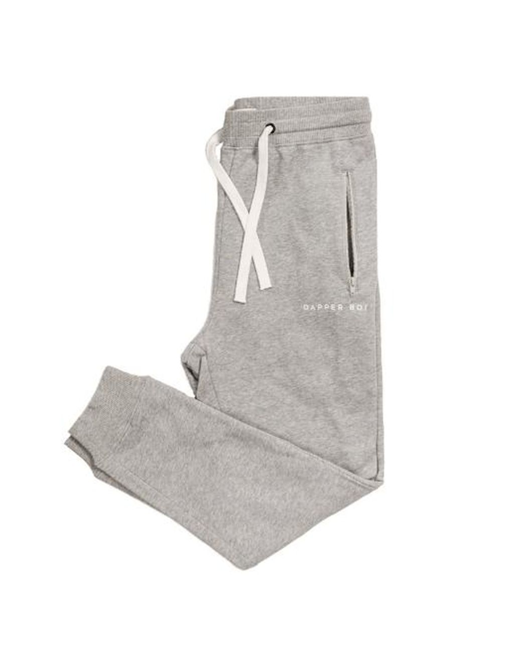Dapper Boi Gray Melange Db Joggers for men