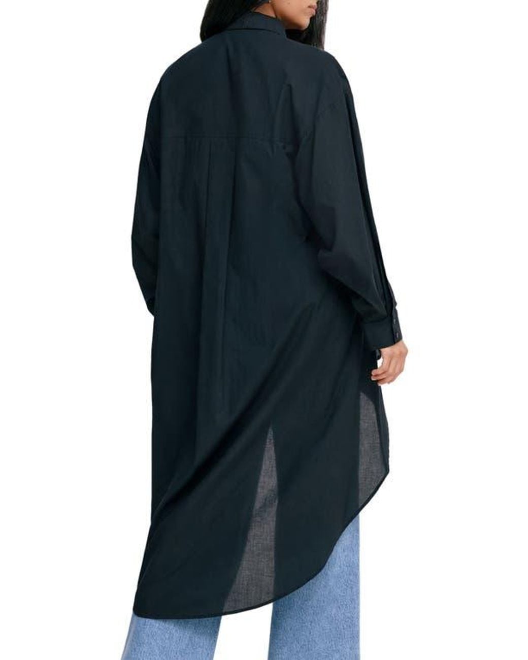 MARCELLA Blue Patchin High/Low Tunic