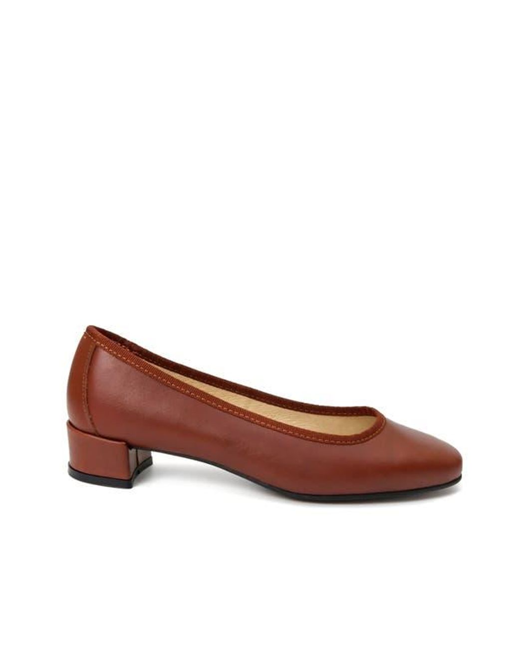 Menina Step Brown Isa Leather Ballet Flat