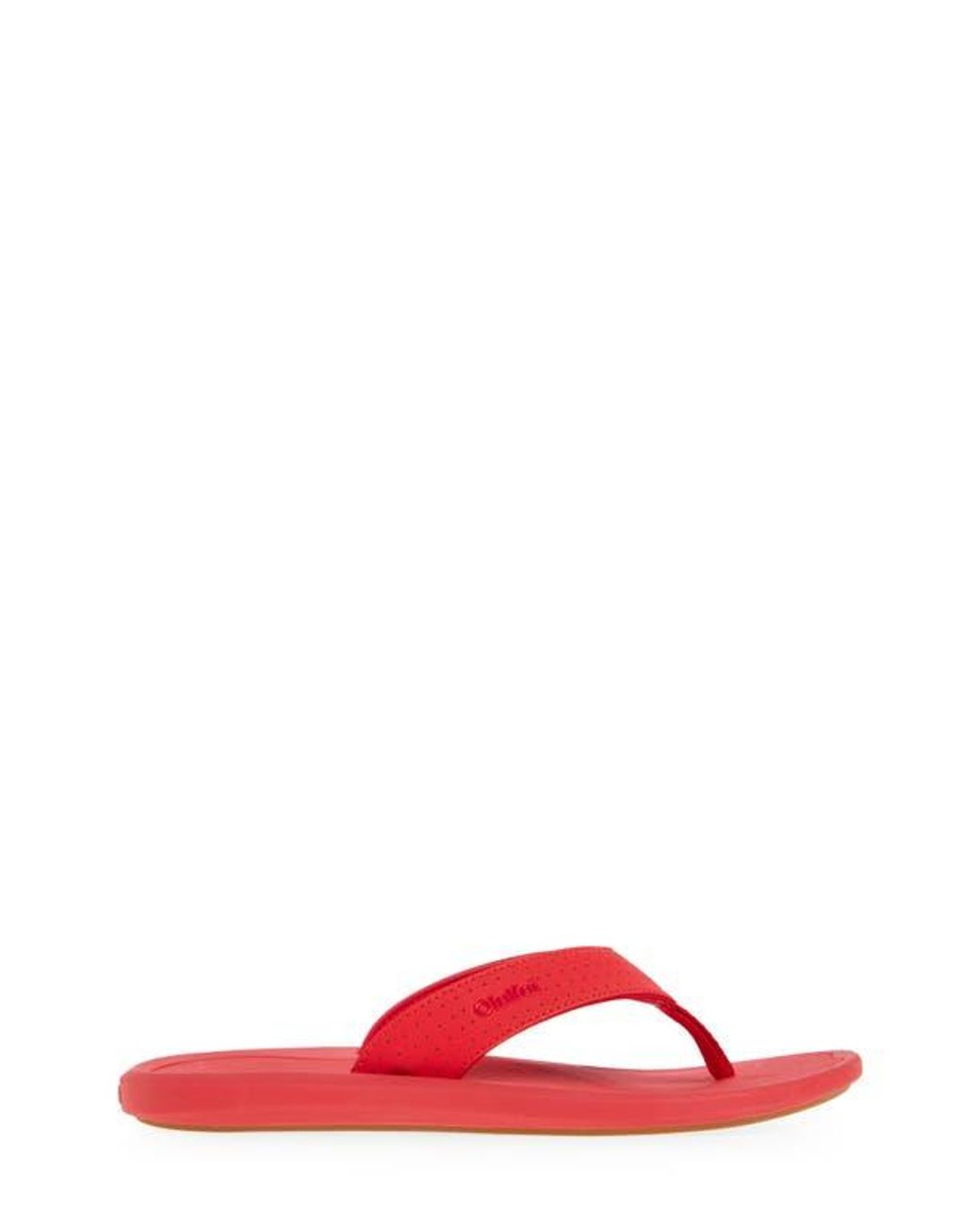 Olukai Ki Flip Flop in Red for Men | Lyst