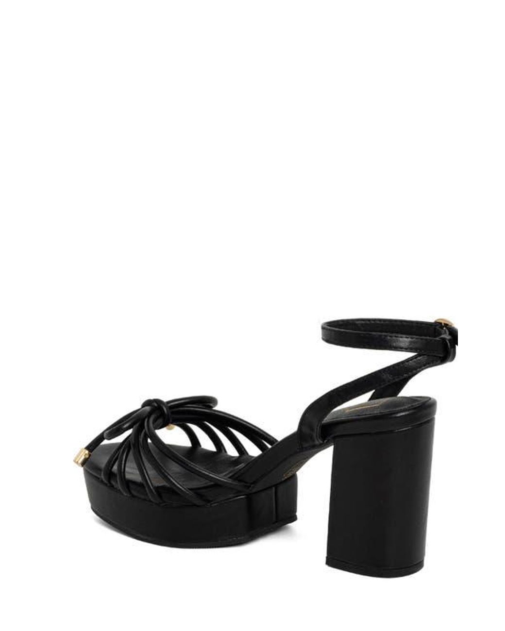 Shu Shop Edith Ankle Strap Platform Sandal in Black | Lyst