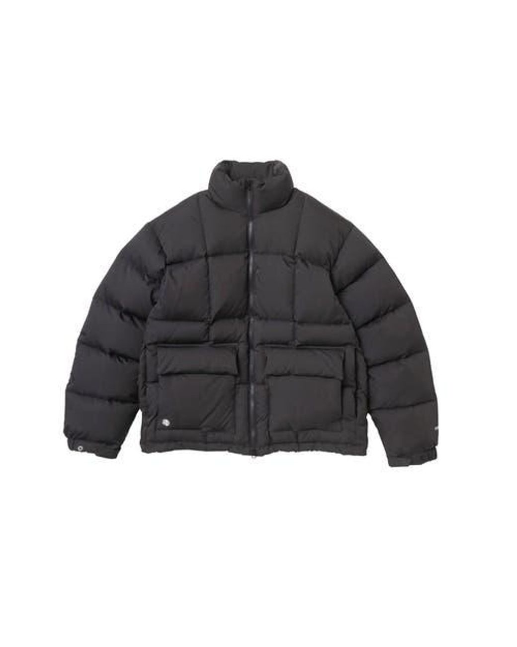 vowels Black Puffer Jacket for men