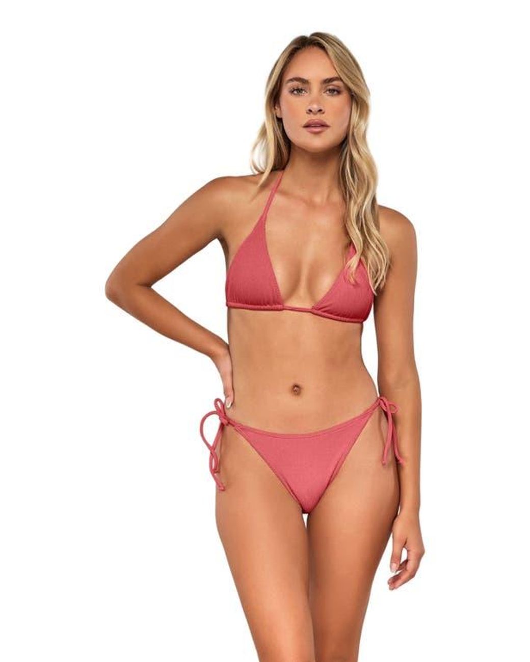 Pacifica by Sunsets Multicolor Tiana Triangle Bikini Swimsuit Top