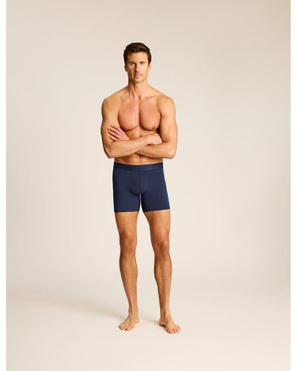 Commando Blue Essential Modal Modern Fit Boxer Brief for men