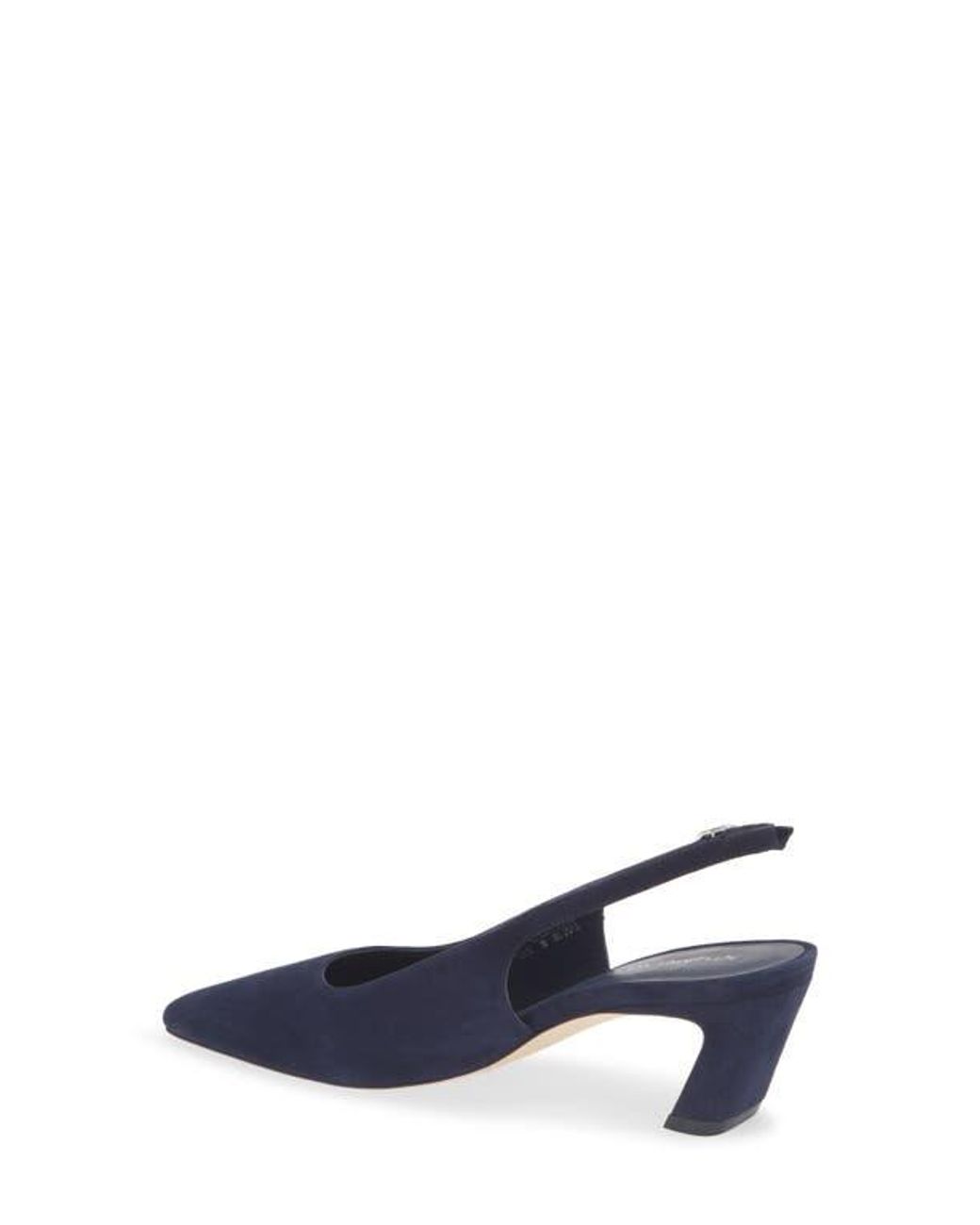 Stuart Weitzman Blue Stassi Slingback 50 Pump