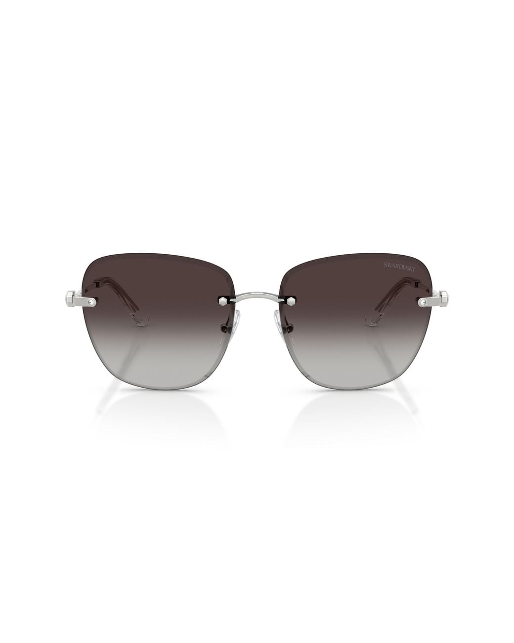 Swarovski Brown 58Mm Gradient Square Sunglasses
