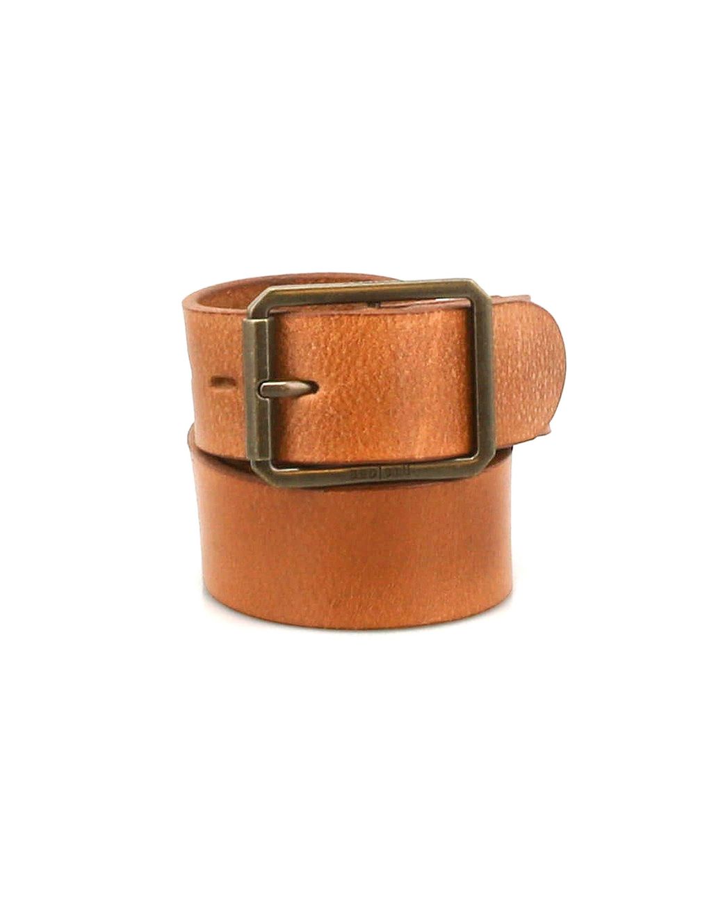 Bed Stu Orange Drifter Leather Belt for men