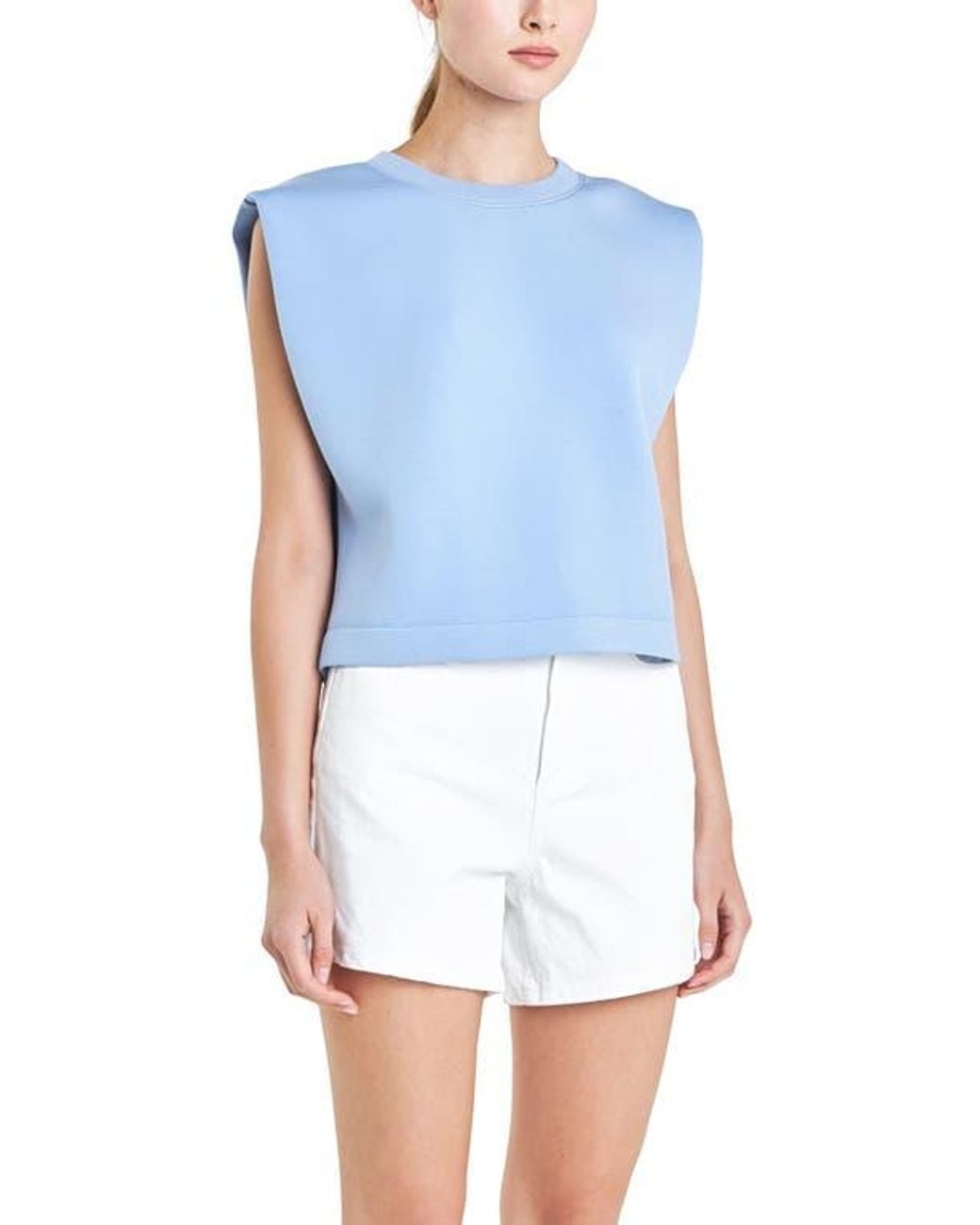 Grey Lab Blue Soft Basic Top