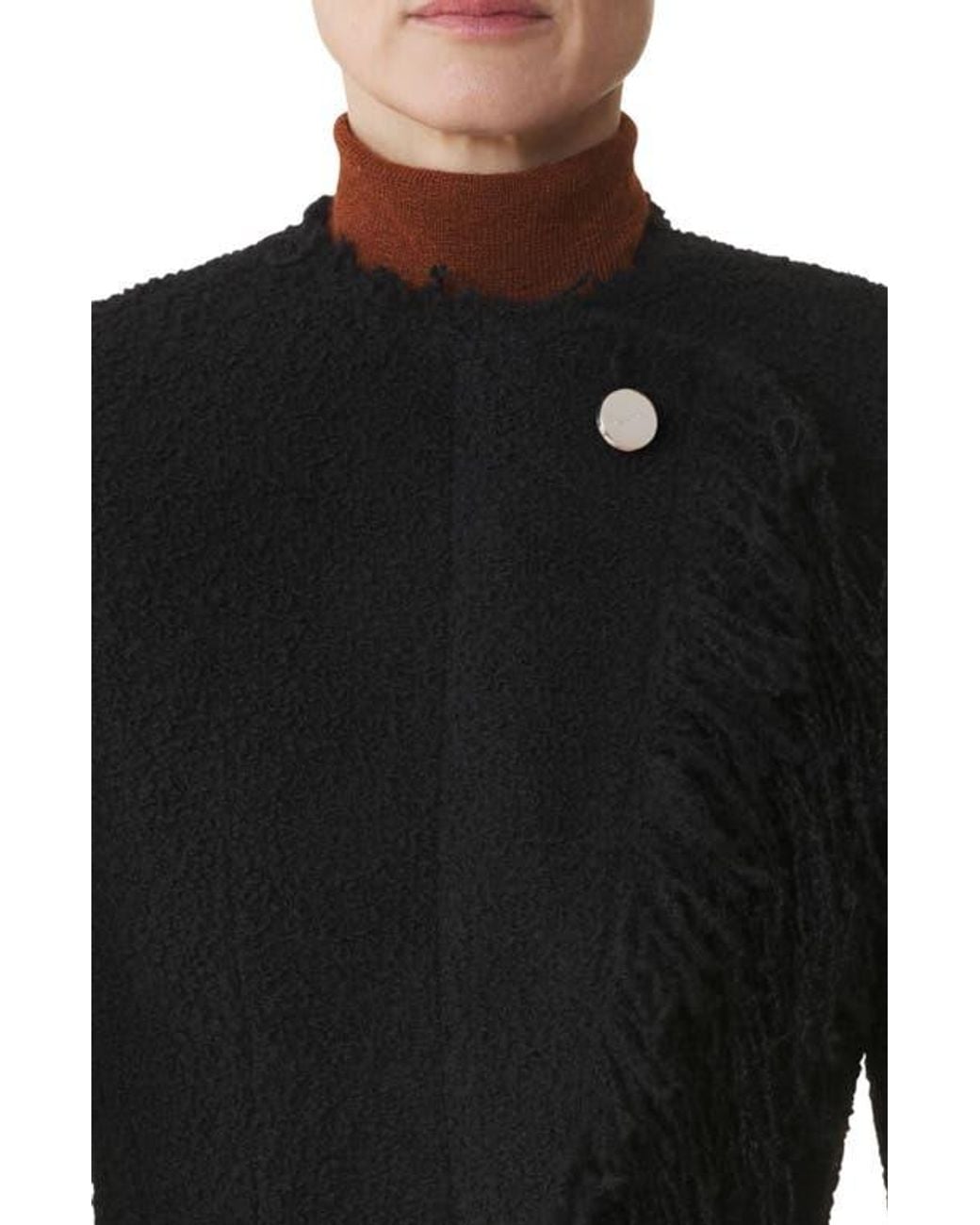 Lanvin Black Asymmetrical Jacket