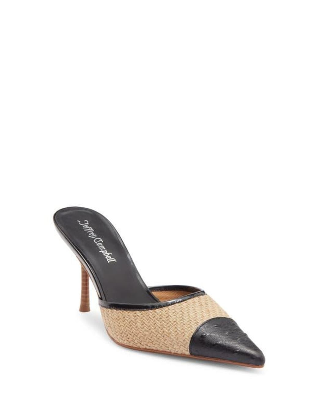 Jeffrey Campbell Blue Parse Pointed Cap Toe Mule