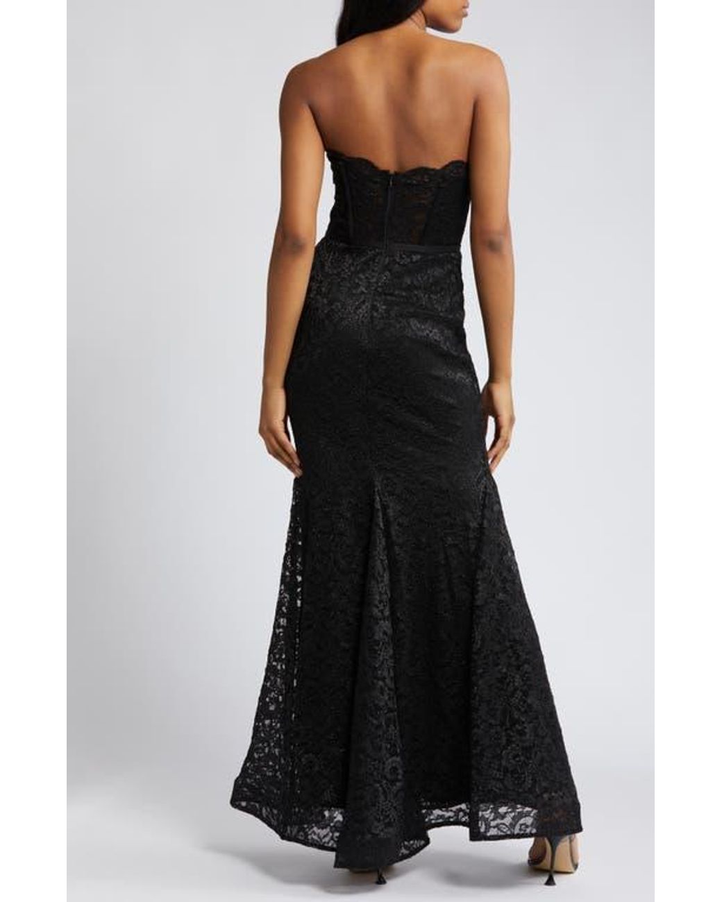 Morgan and company glitter lace gown online