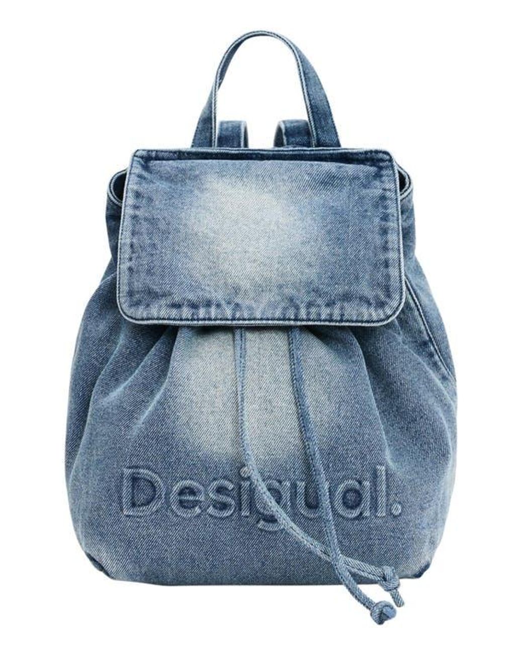 Desigual Blue Mini Denim Backpack