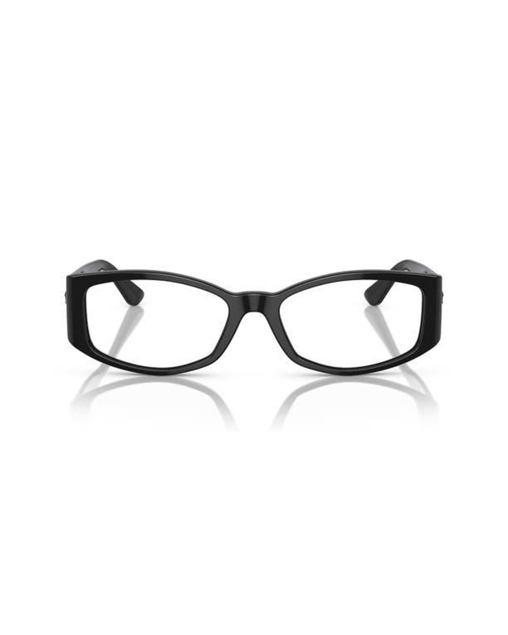 Versace Black 54Mm Rectangular Optical Glasses