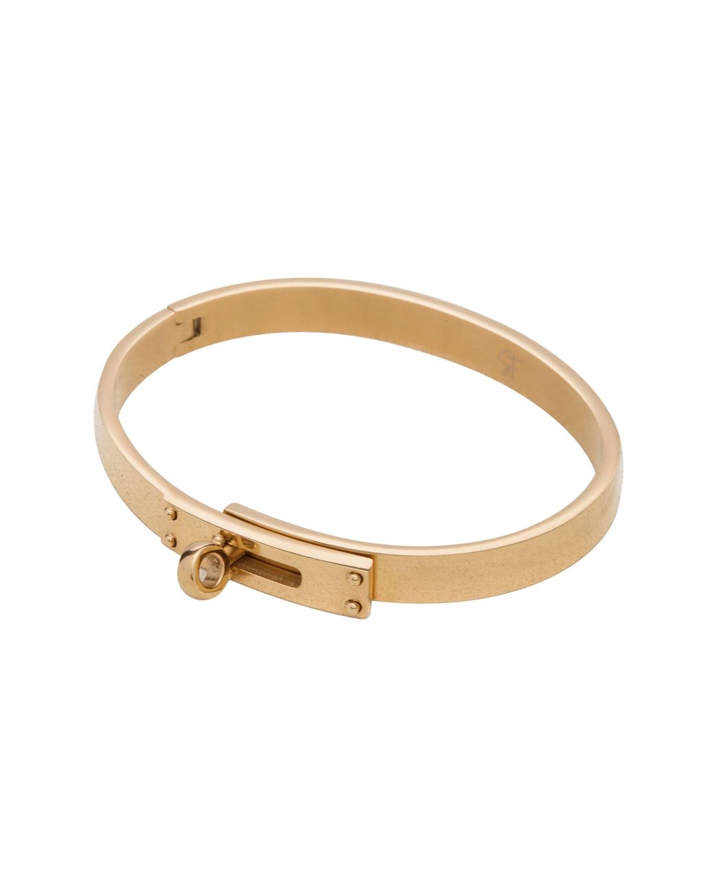 st. Moran White Lock Twist Bangle