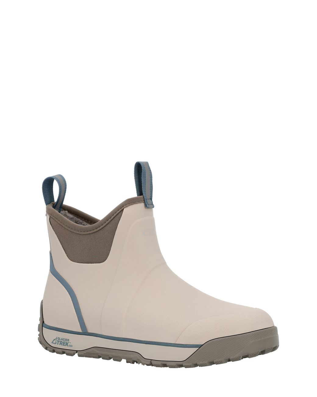 XtraTuf White Waterproof Fleece Lined Ankle Deck Boot for men