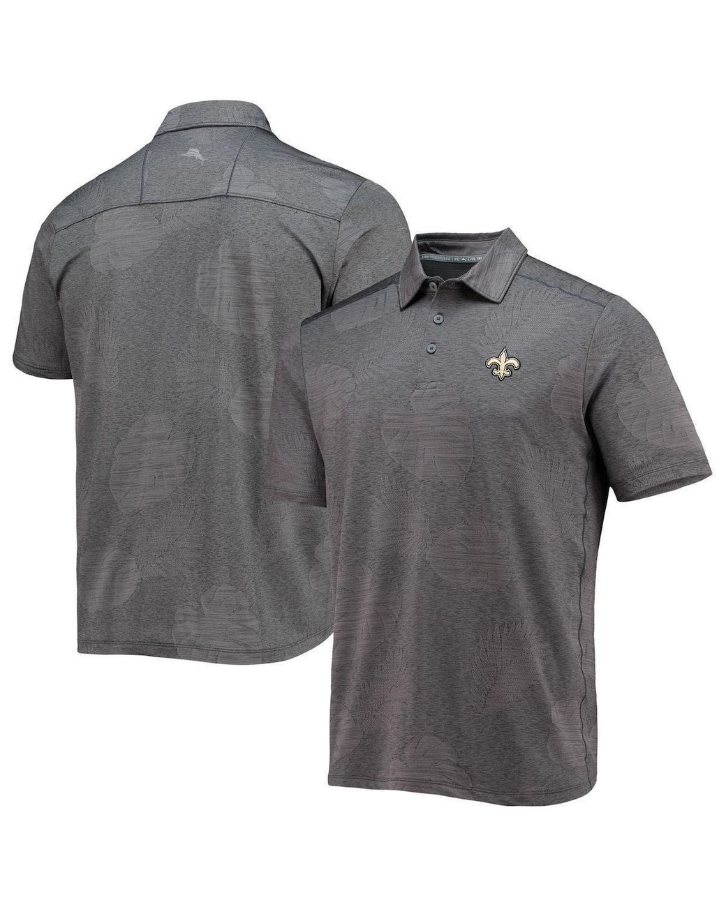 Tommy Bahama Black New Orleans Saints Palm Coast Delray Frond Allover ...