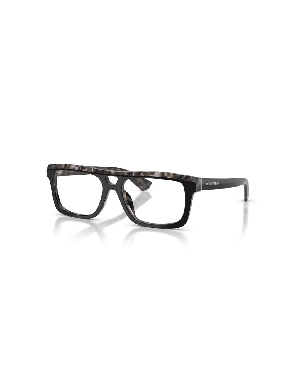 Dolce & Gabbana Black 54Mm Rectangle Optical Glasses for men