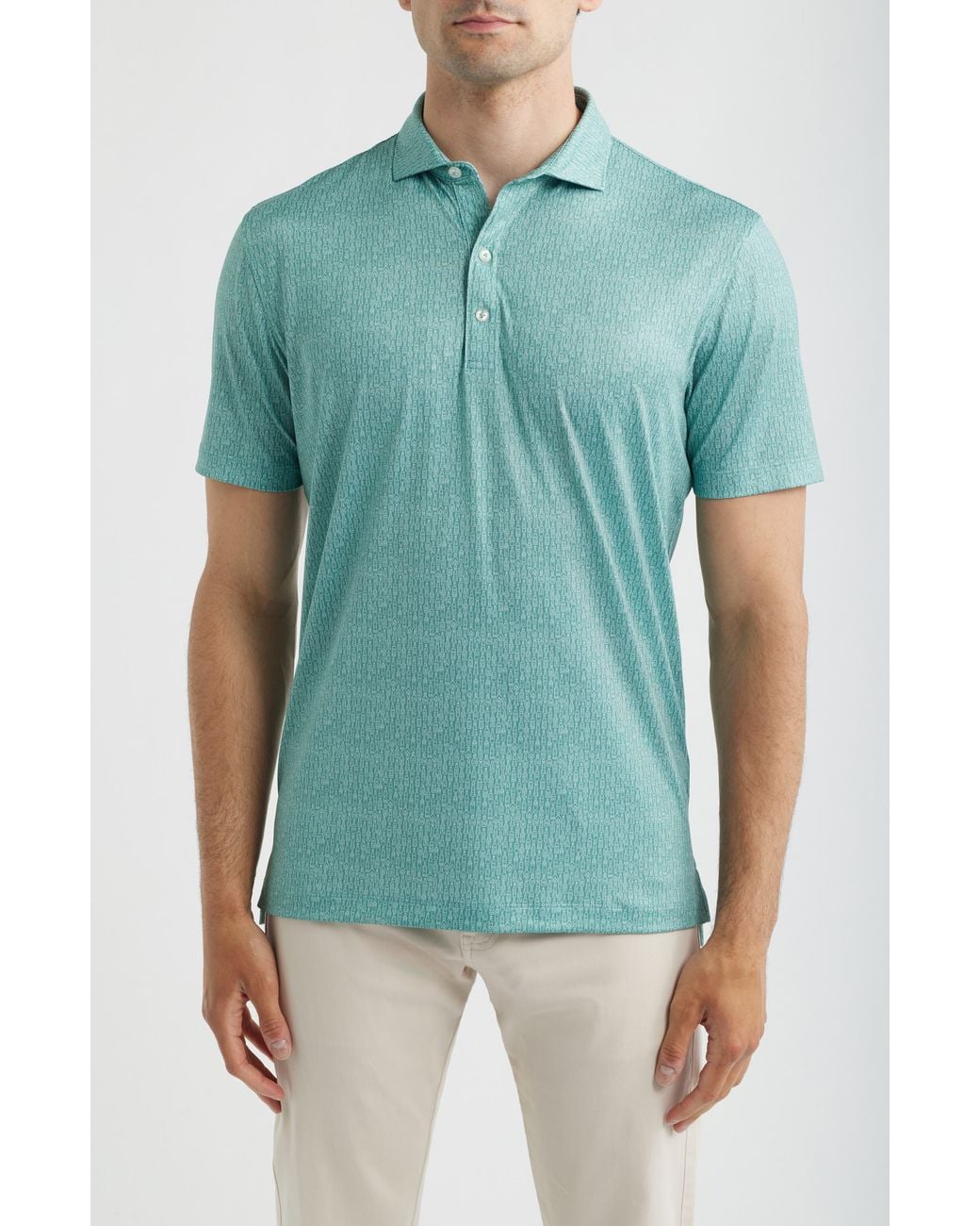 Johnnie-o Green Bar's Open Performance Jersey Polo for men