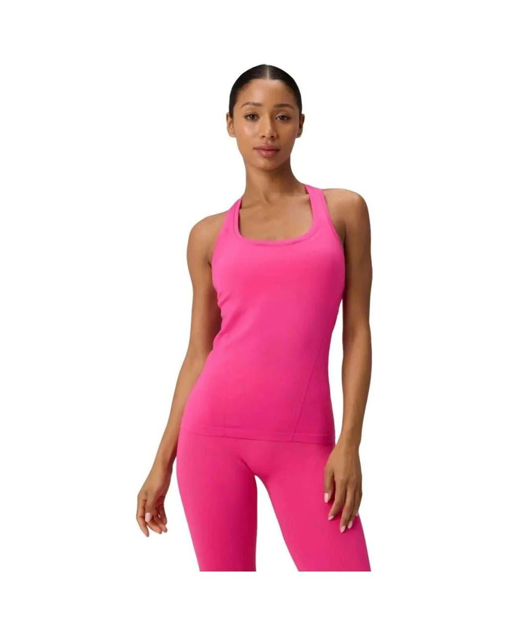 Fabletics Pink Feather Tech+ Racerback Tank