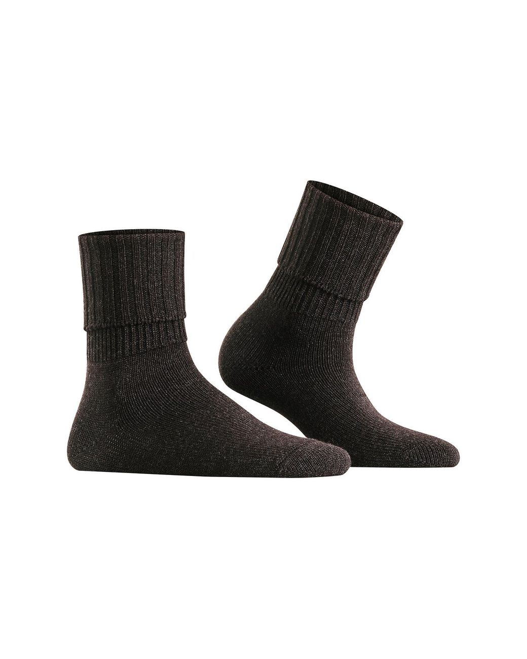 Falke Black Striggings Rib Cuff Socks