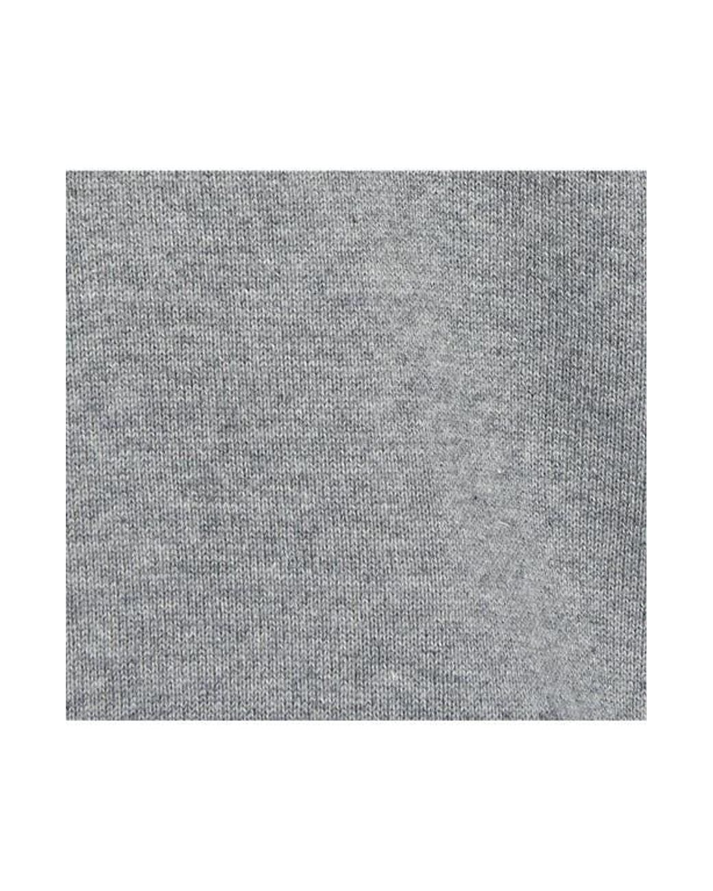 Barbour Gray Cotton Half Zip Sweater for men