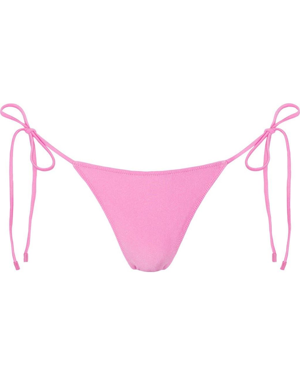 Sunkissed Pink Le Triangle Tie Side Pattern Bikini Bottom
