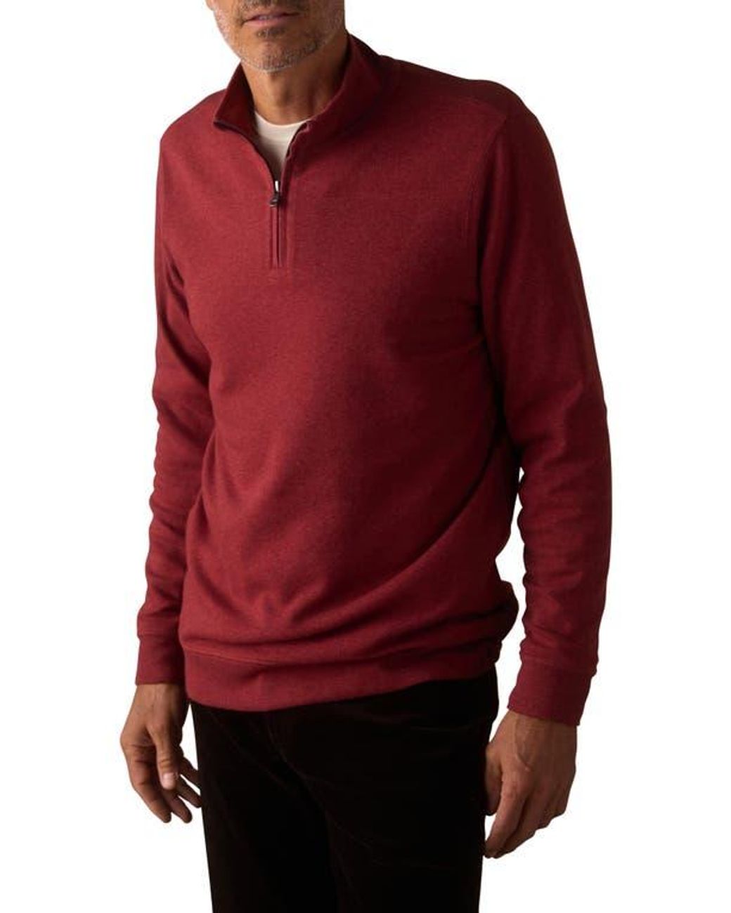 Normal Zip The Normal Brand Puremeso Weekend Quarter Zip Top in Red for Men | Lyst