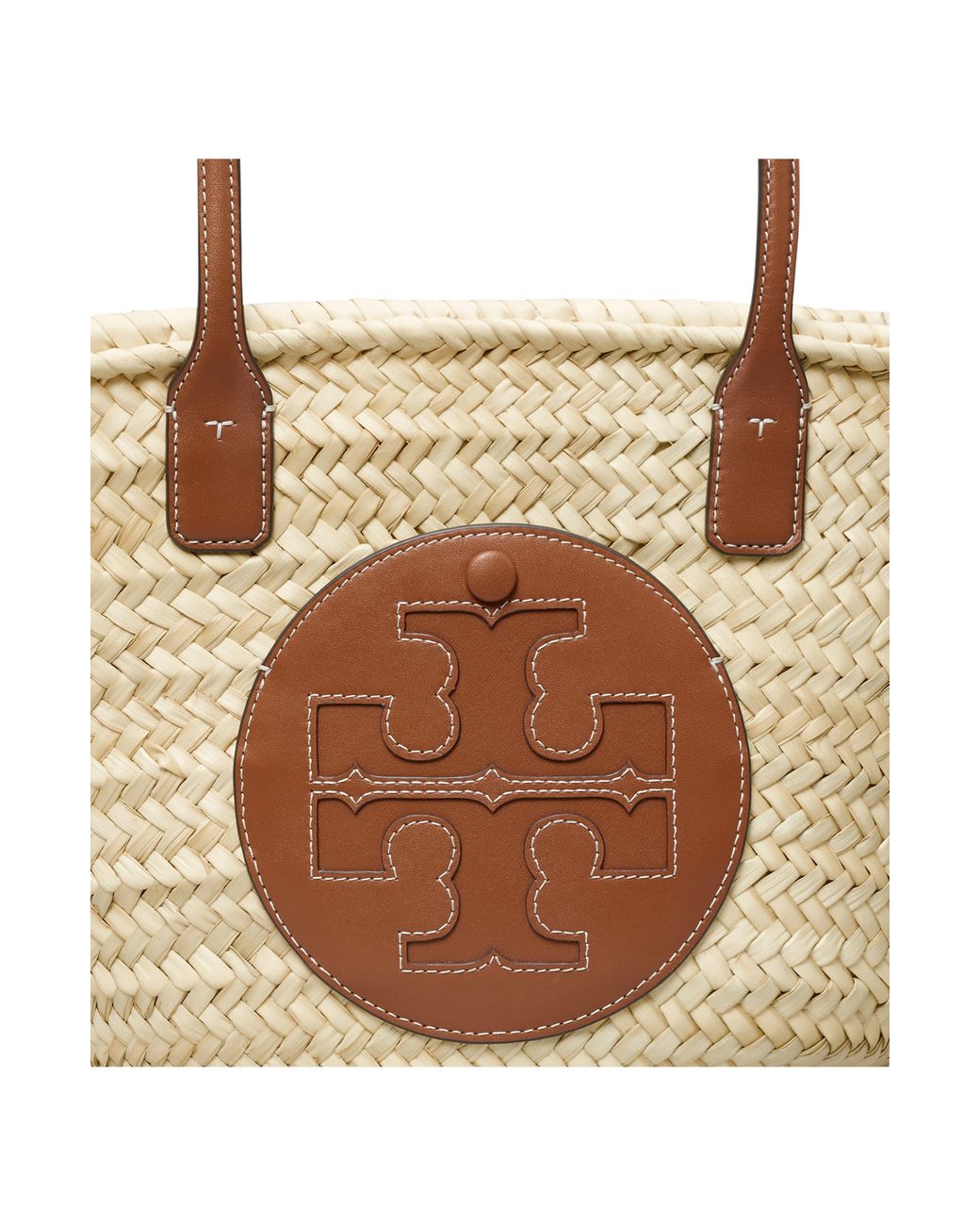 Tory Burch Ella Woven Straw Basket Tote | Lyst