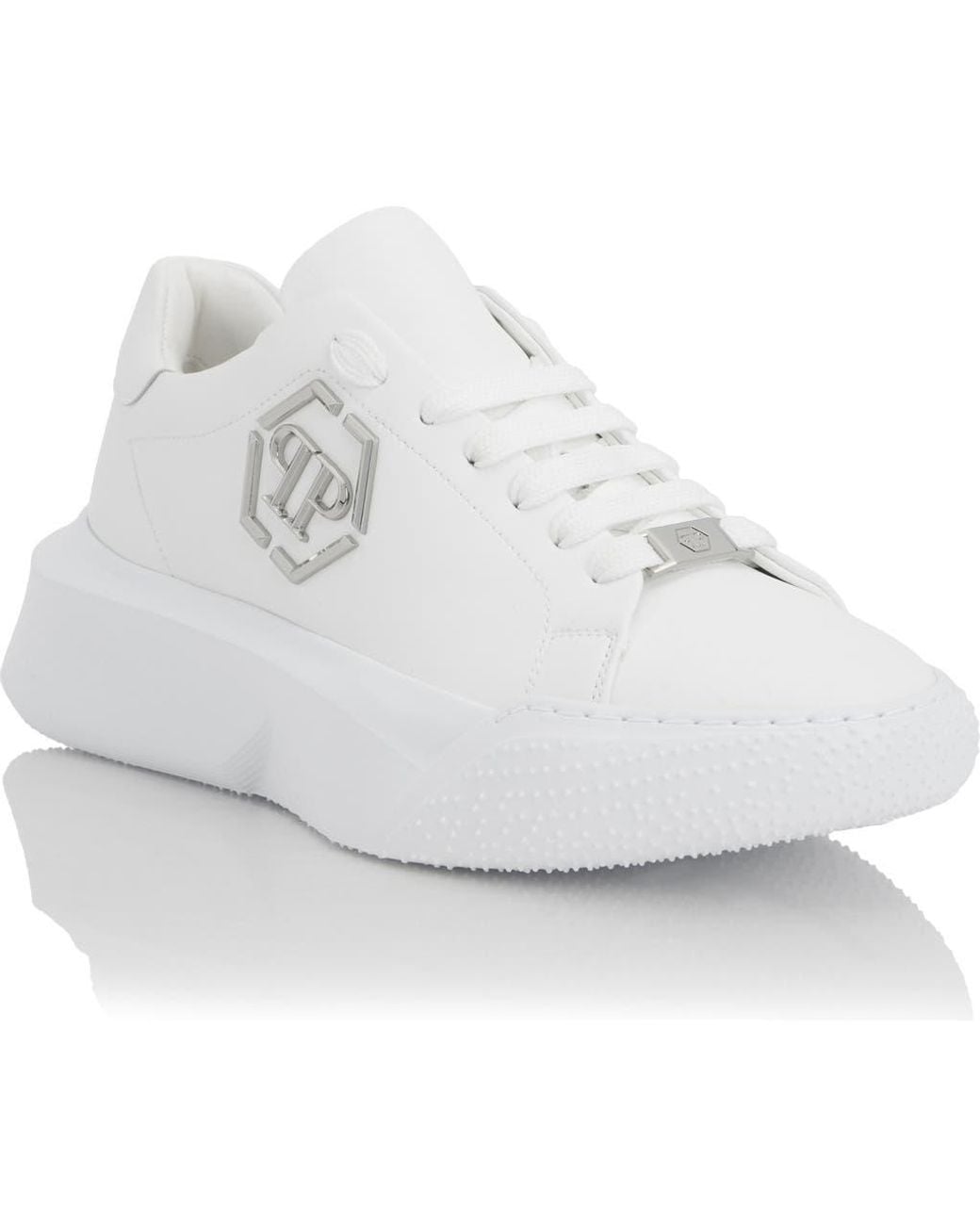 Philipp Plein White Godzilla Runner Hexagon