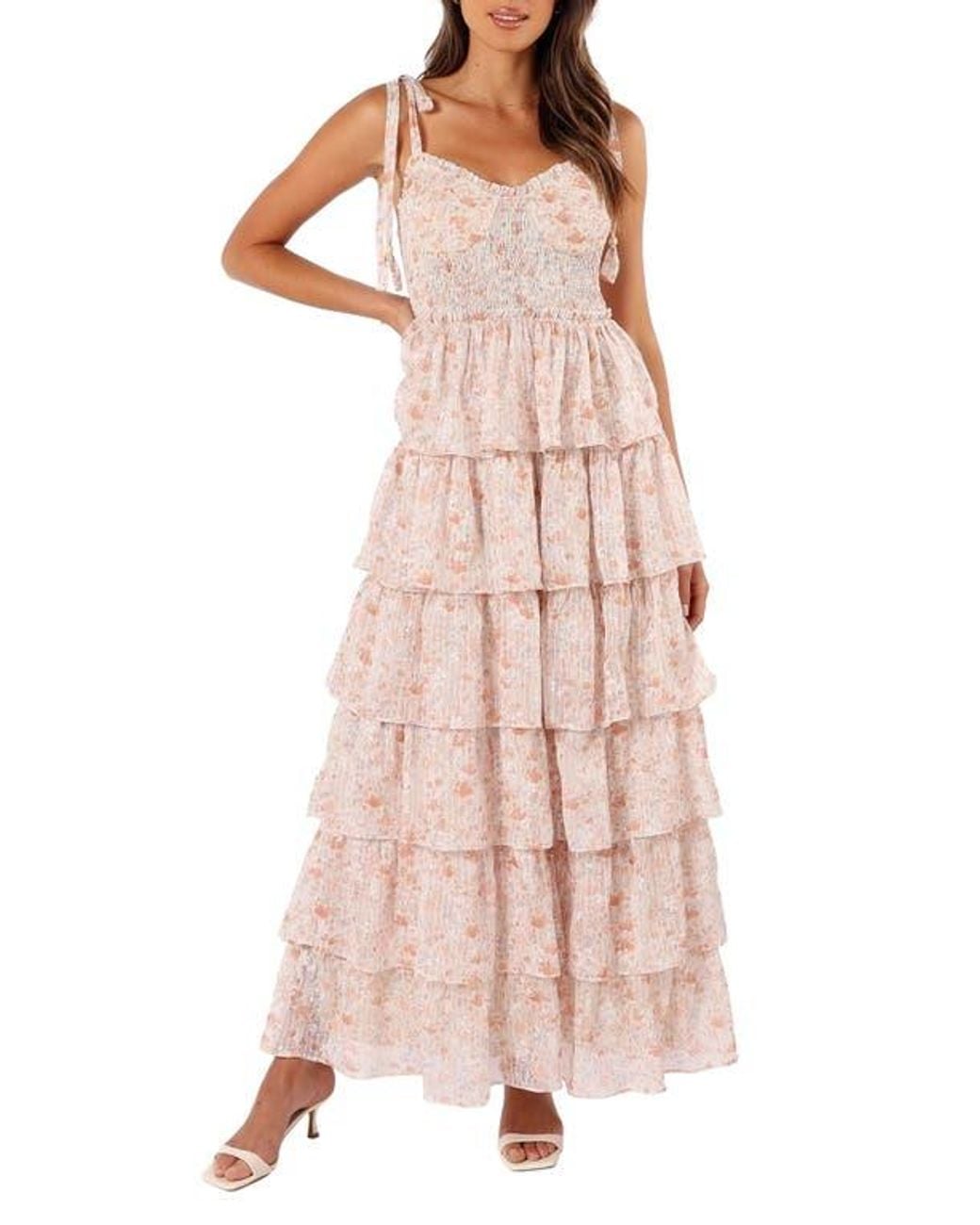 chinese dress ladies Lillee Tiered Maxi Dress