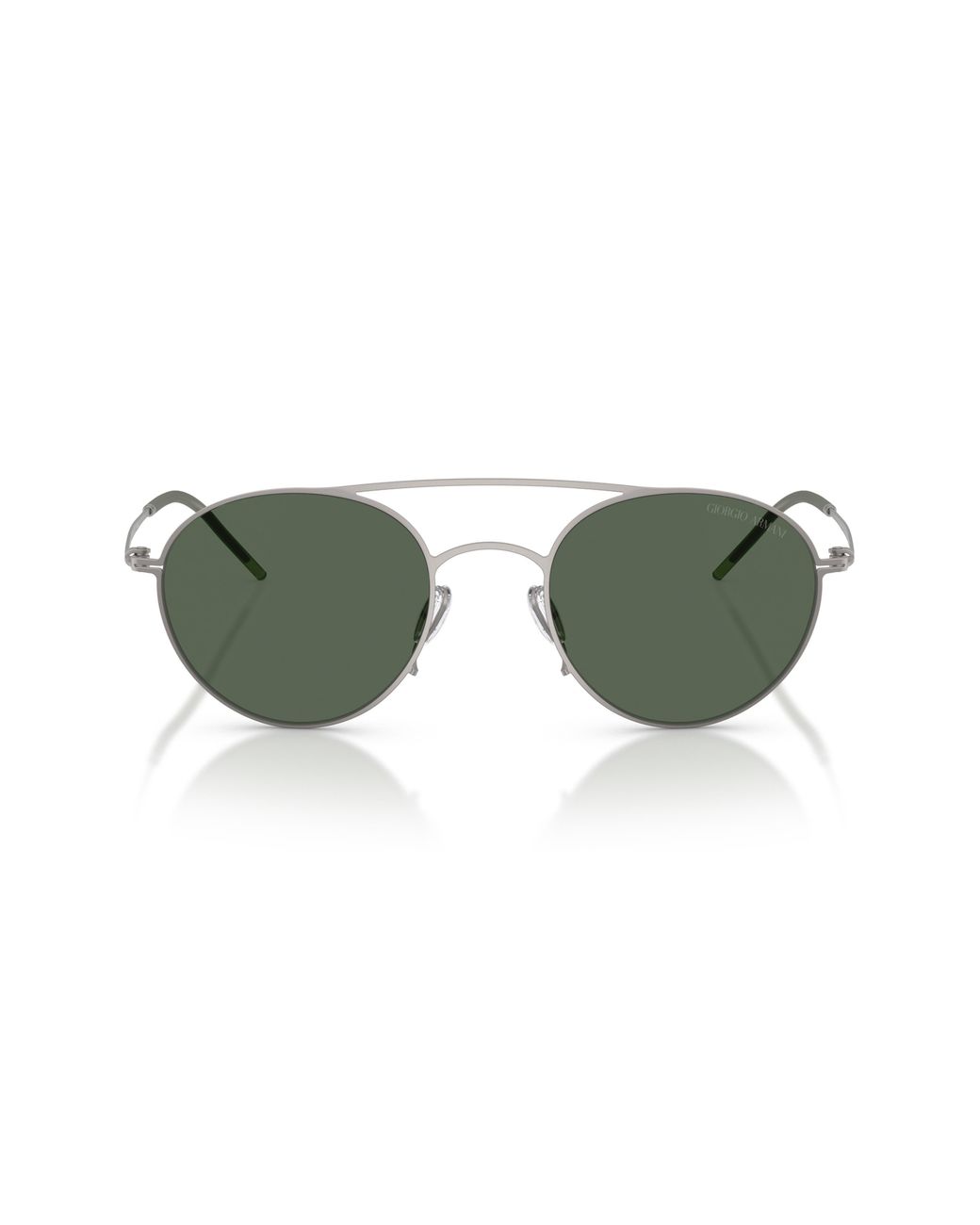 Armani Green 48Mm Round Sunglasses for men