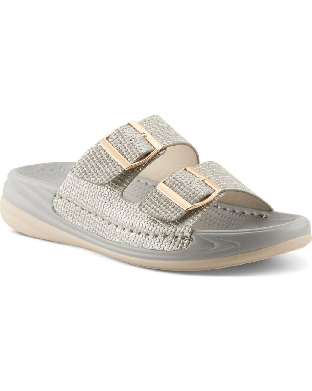 Flexus by Spring Step Gray Buttermere Slide Sandal