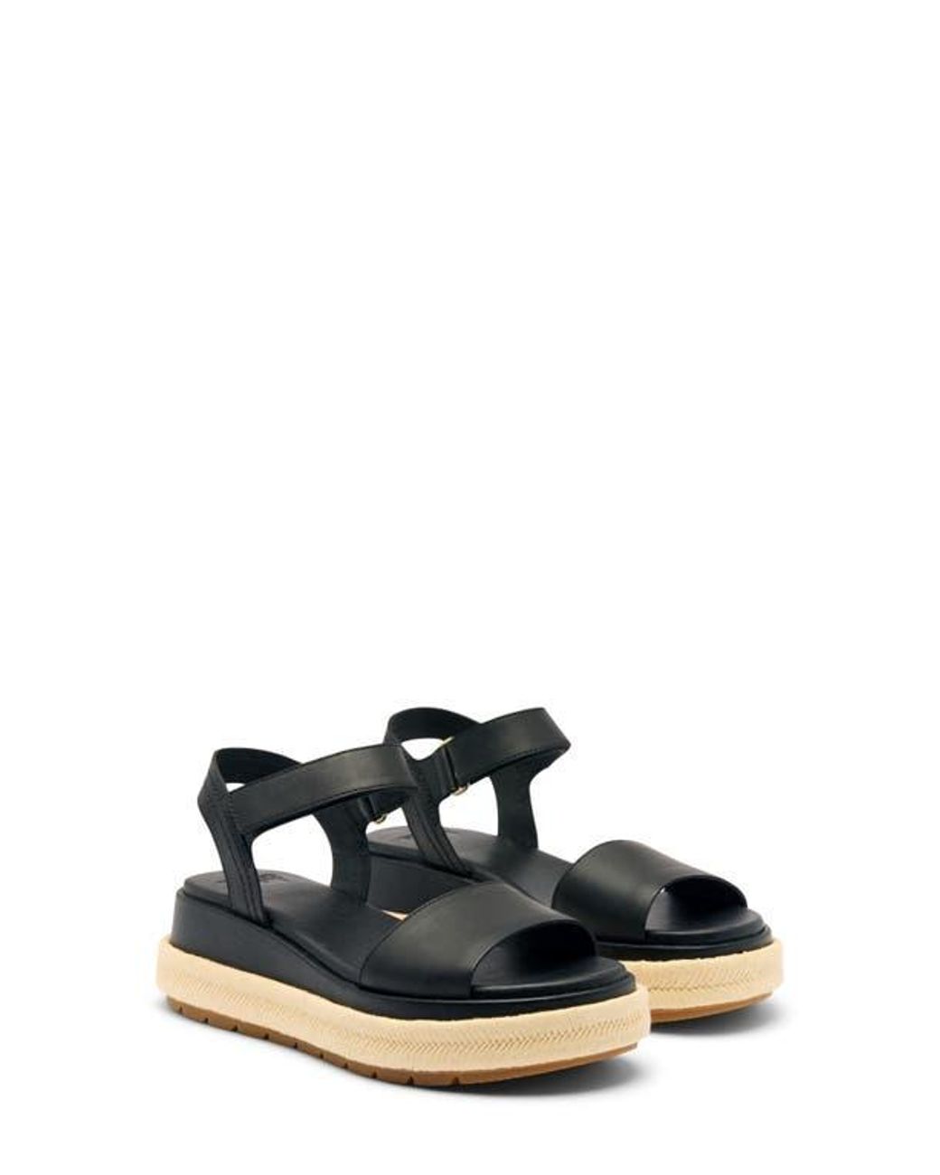 Sorel Blue Sunpeak Ankle Strap Platform Sandal