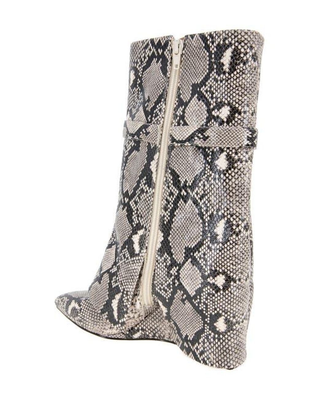BCBGMAXAZRIA Rinzy Wedge Boot in Gray Lyst
